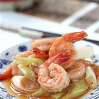 京葱烧虾球的做法