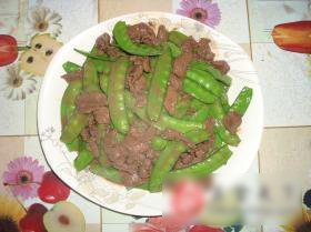 荷兰豆炒牛肉