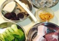 炖三鲜蟹粉狮子头的做法 步骤1