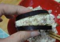 酥香炸茄盒的做法 步骤5