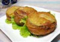 酥香炸茄盒的做法 步骤9