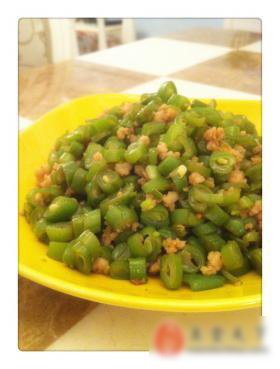 四季豆炒肉末
