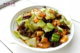黄瓜炒大虾