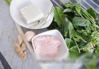 碧玉菠菜豆腐丸的做法 步骤1
