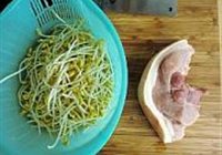 黄豆芽蒸肉饼的做法 步骤1