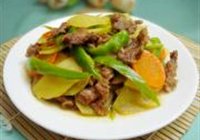 三蔬炒牛肉的做法 步骤9
