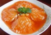 浇汁菊花玉子的做法 步骤12