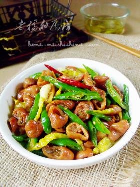 尖椒熘肥肠