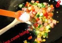 五彩煎豆腐的做法 步骤8