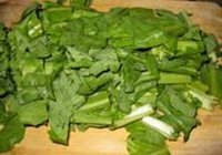 豆豉炒苦麦菜的做法 步骤3