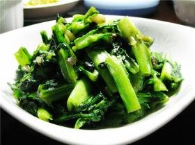 豆豉炒苦麦菜