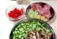 鸡腿菇炒芽豆的做法 步骤1