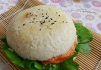烤肉米饭汉堡的做法 步骤11