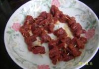土豆炝炒牙签肉的做法 步骤3