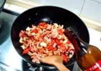 辣炒菊花肠的做法 步骤6