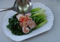 白灼芥蓝虾仁的做法 步骤8
