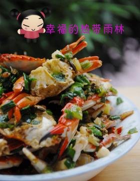 葱姜炒蟹