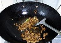 茭白炒肉丝的做法 步骤4