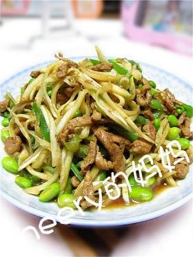茭白炒肉丝
