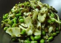 茭白毛豆倒篤菜的做法 步骤7