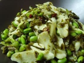 茭白毛豆倒篤菜