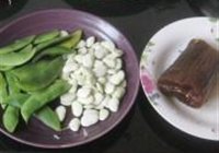 包瓜炒洋扁豆的做法 步骤1