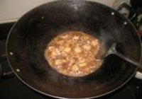 布包豆腐炒肉片的做法 步骤7