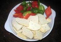 布包豆腐炒肉片的做法 步骤2