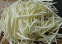 茭白肉丝炒毛豆的做法 步骤2