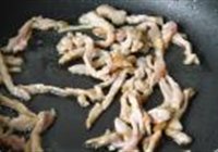 茭白肉丝炒毛豆的做法 步骤5