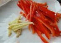 茭白肉丝炒毛豆的做法 步骤4