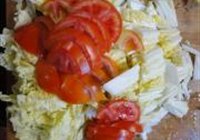 白菜心烧鸡蛋皮的做法 步骤6
