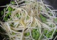茭白肉丝炒毛豆的做法 步骤9