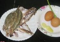 梭子蟹蒸鸡蛋的做法 步骤1