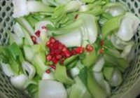 南昌辣炒油菜梗的做法 步骤2