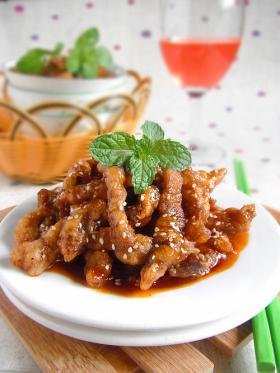 蒜香糖醋里脊