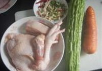 苦瓜爆鸡块的做法 步骤1