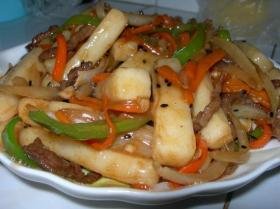 牛肩肉炒年糕