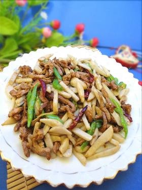 竽头炒肉丝