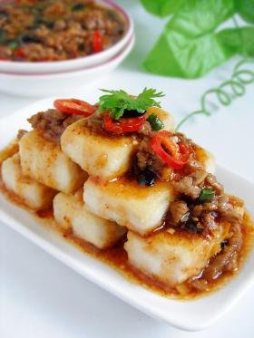 香辣肉末酱豆腐