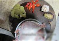 咸菜烤鱼锅的做法 步骤1