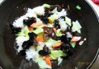 双耳炒花梗的做法 步骤5