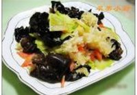 双耳炒花梗的做法 步骤7