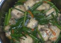 韭菜花素炒白带鱼的做法 步骤7