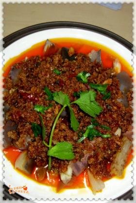 肉末蒸茄子
