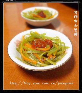 凉拌空心菜梗
