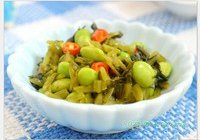 毛豆炒腌菜的做法 步骤6