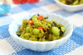 毛豆炒腌菜