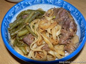 豆角焖面