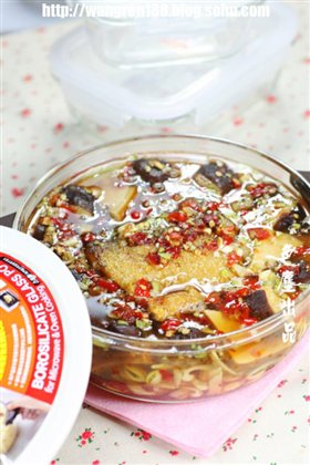 鲜辣香菇熏干鱼汤